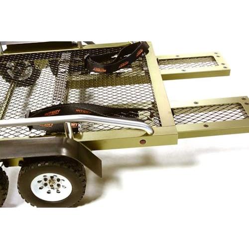 RC Model Machined Alloy Flatbed Dual Axle Car Trailer Kit for 1/1 並行輸入品_7