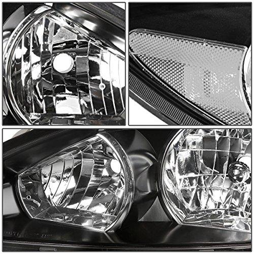 Auto Dynasty Pair of Black Housing Clear Corner Headlight Assemb 並行輸入品の画像