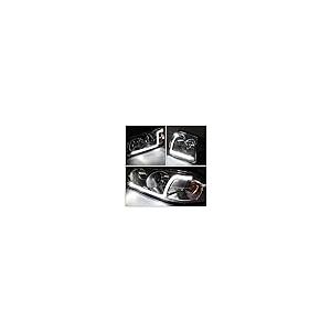 Auto Dynasty Pair of Chrome Housing Clear Corner LED DRL Headlig 並行輸入品の画像
