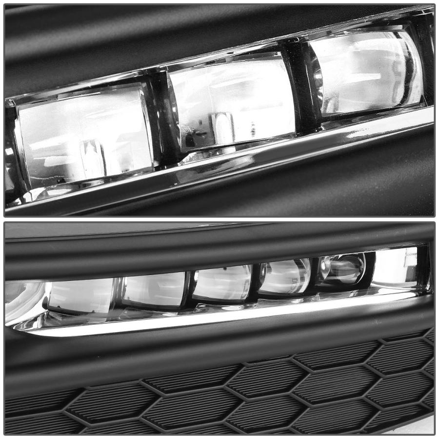 【並行輸入品】DNA MOTORING FL ZTL 257 CH LEDフォグライト ベゼル&スイッチドライバー&助手席側 視認性向上 [16_6