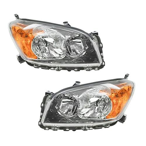 Headlight Assembly Set Headlights Driver \u0026 Passenger Side Compat 並行輸入品の画像