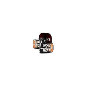 【並行輸入品】Silverado 2007 2013 1500 | 07 14 2500HD 3500HD ブラック LED ヘッドライト +の画像