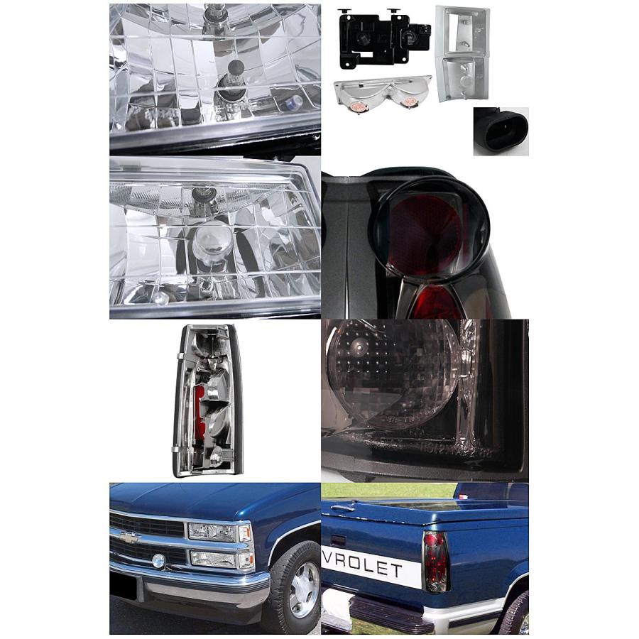 【並行輸入品】 Spec D Tuning Black SMD Headlights + Grille + Smoke LED Tail 3rdの画像
