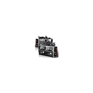 【並行輸入品】 Spec D Tuning Black Headlights + Bumper Lights + Corner Lights Cの画像