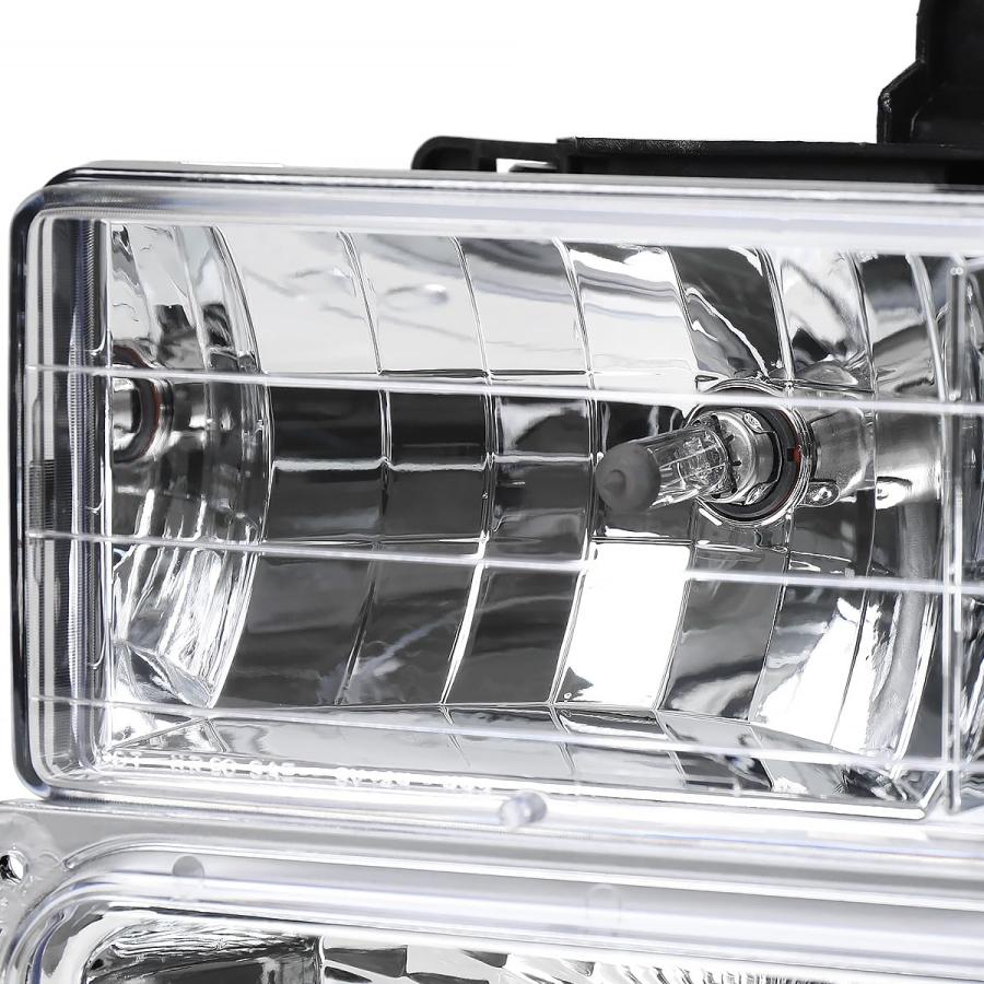 【並行輸入品】 Spec D Tuning Halo LED Chrome Projector Headlights Bumper Lights_9
