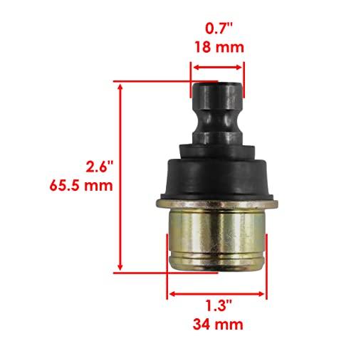 【並行輸入品】 Caltric Upper and Lower Ball Joint Compatible With Can am Commanの画像
