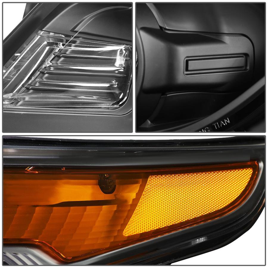 【並行輸入品】DNA MOTORING HL OH FEXP11 BK AM ブラックアンバー プロジェクターヘッドライト交換用 11 15 Eの画像