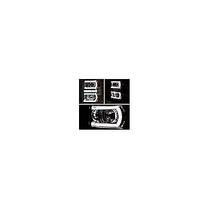 【並行輸入品】DNA MOTORING HL LB CS15 CH AM ペア LED DRL+ U チューブバー プロジェクターヘッドライトの画像