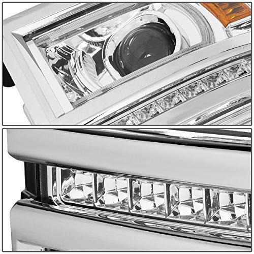 【並行輸入品】DNA MOTORING HL LB CS15 CH AM ペア LED DRL+ U チューブバー プロジェクターヘッドライトの画像