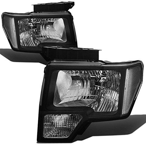 【並行輸入品】DNA Motoring HL OH F1509 BK CL1 ブラックハウジング クリアレンズヘッドライト 09 14 フォードの画像