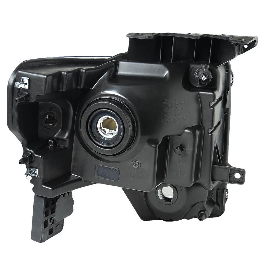 【並行輸入品】DNA Motoring HL OH F1509 BK CL1 ブラックハウジング クリアレンズヘッドライト 09 14 フォードの画像