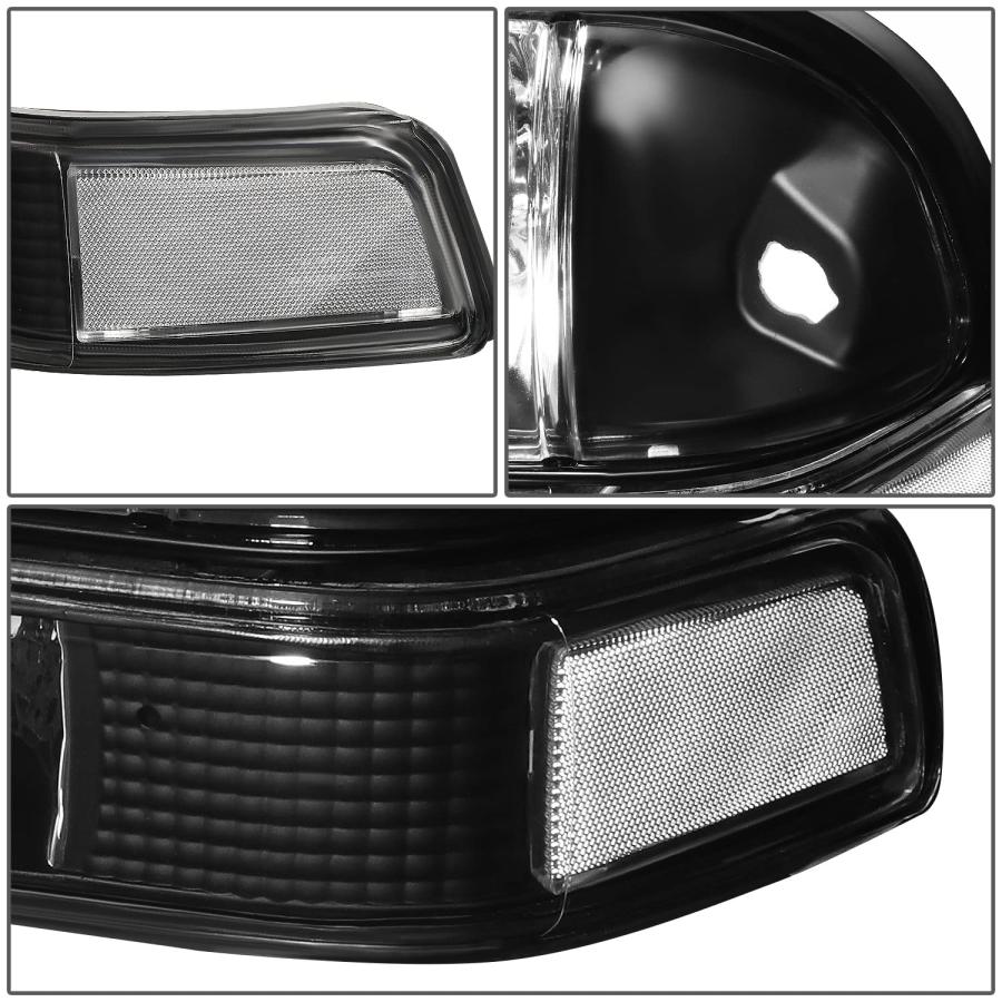 【並行輸入品】DNA Motoring HL OH S10984P BK CL1 ブラックハウジング クリアコーナーヘッドライト交換用 98 0の画像