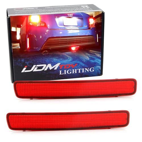 iJDMTOY レッドレンズ 48 SMD LEDバンパーリフレクターライト 2014 16 サイオン tC \u0026 2012 17  並行輸入品の画像