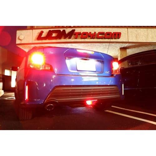 iJDMTOY レッドレンズ 48 SMD LEDバンパーリフレクターライト 2014 16 サイオン tC \u0026 2012 17  並行輸入品の画像