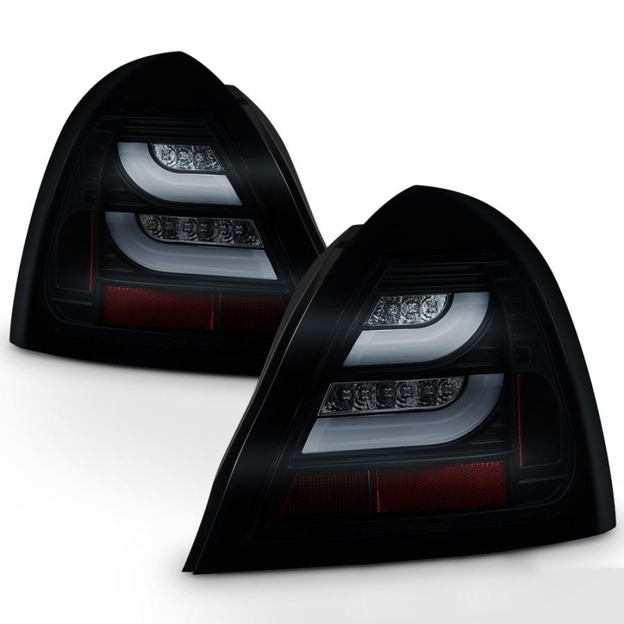04 08 ポンティアック グランプリ ブラック スモーク リア LED テールライト ブレーキランプ 交換用ペア 左+右 AKK 並行輸入品の画像