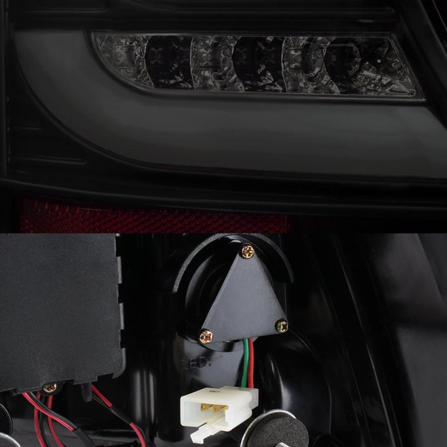 04 08 ポンティアック グランプリ ブラック スモーク リア LED テールライト ブレーキランプ 交換用ペア 左+右 AKK 並行輸入品の画像