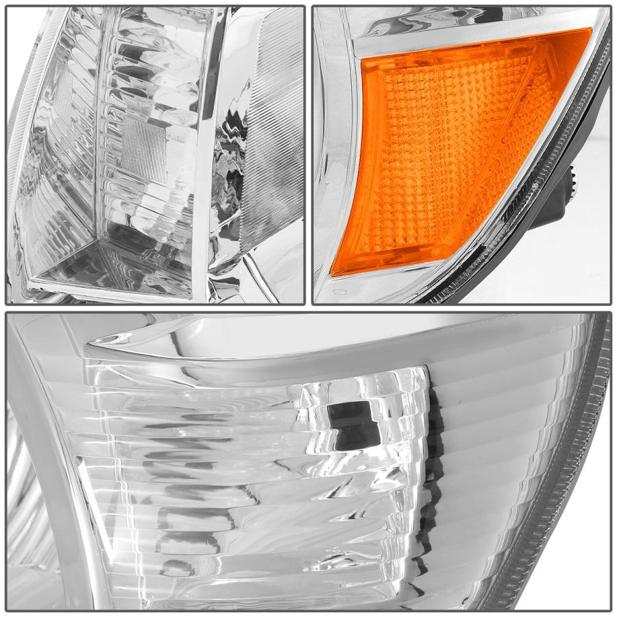 【並行輸入品】DNA Motoring HL OH 104 CH AM クロムハウジング アンバー サイドヘッドライト 交換用 05 11 タコ