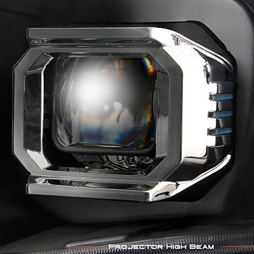【並行輸入品】2008〜16年式 Freightliner Cascadia デュアルプロジェクターヘッドライトアセンブリ ブラックハウジングの画像