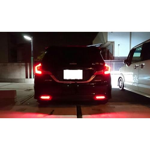 iJDMTOY スモークレンズ 60 SMD LEDバンパーリフレクターライト 2013 2015 ホンダシビックセダン対応 テー 並行輸入品の画像