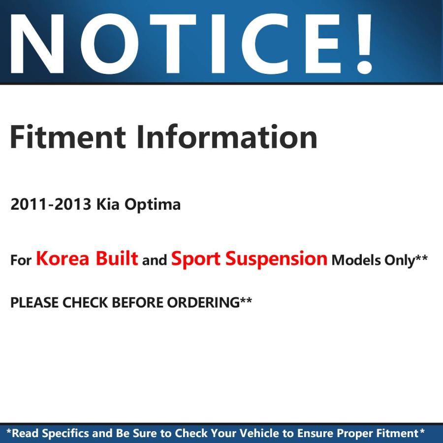 【並行輸入品】 Detroit Axle   Front Right Strut for Kia Optima 2011 2012 2013,_6
