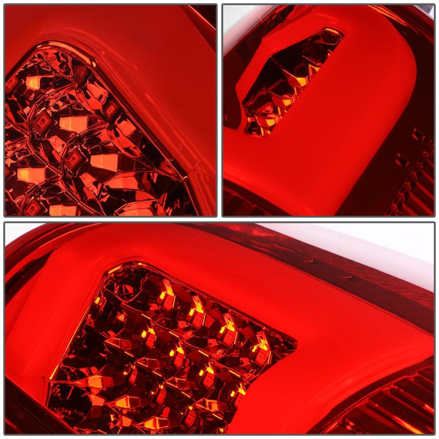 クロムレッドレンズ 3D LEDストライプ バーテールライト ブレーキ/リバースランプ 交換用 フォードF150 Lobo 04  並行輸入品の画像