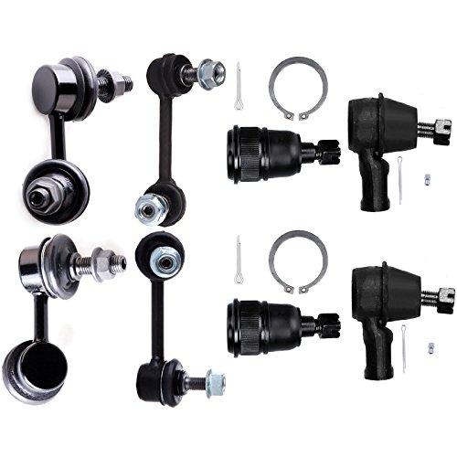 SCITOO 8pcs Front Outer Tie Rod End Sway Bar Links For 2003 2011 並行輸入品の画像