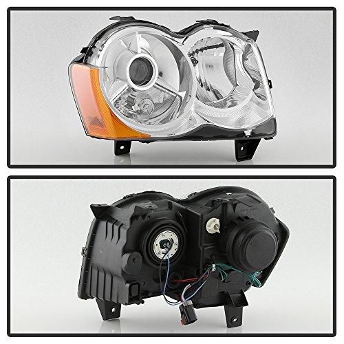 ACANII   [ハロゲンモデルのみ] 2008 2010 ジープ グランドチェロキー プロジェクターヘッドライト ヘッドランプ 並行輸入品の画像
