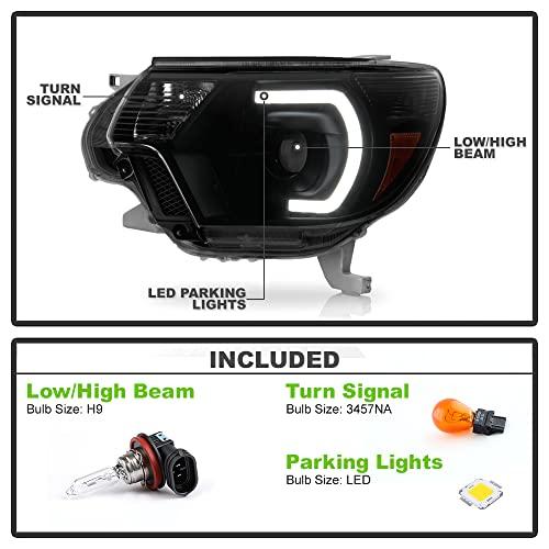 【並行輸入品】ACANII   For [Black Smoke] Mono Eye 2012 2015 Toyota Tacoma LED Dの画像