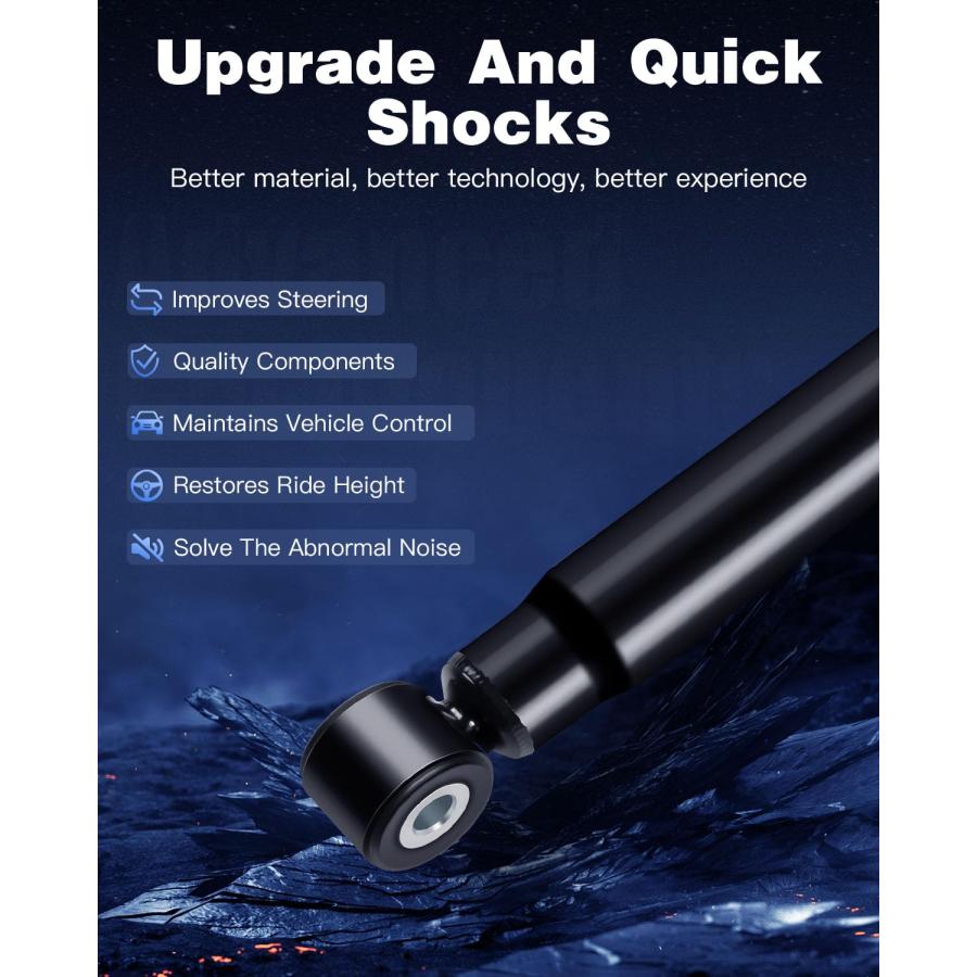 Shocks Struts，ECCPP Front Rear Shock Absorbers Strut Kits for 98 並行輸入品