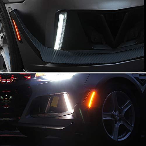 IKON MOTORSPORTS フォグライト 2016 2023 シボレー カマロ ZL1 DRL デイタイム ランニングライト 並行輸入品の画像
