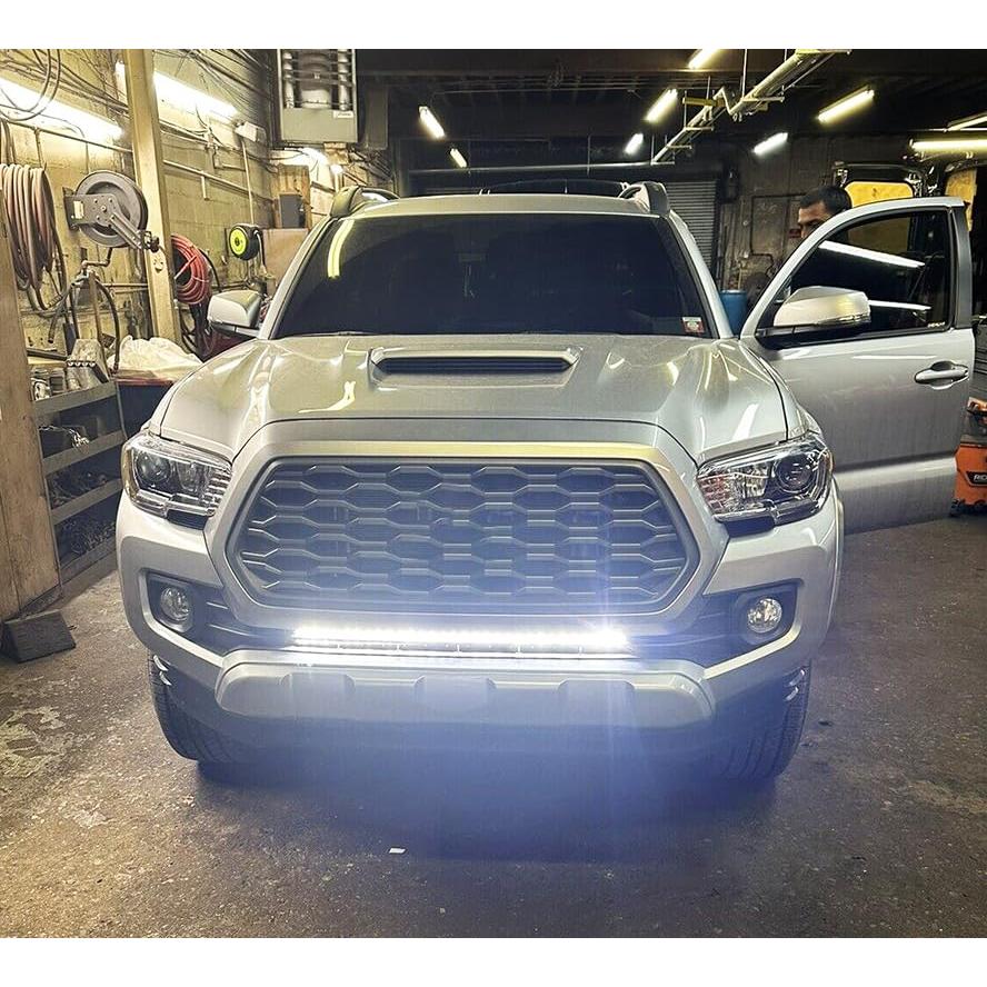 【並行輸入品】DaSen 隠しバンパーグリルマウントブラケット 32インチLEDライトバー用 Brackets 612590738630 Dasの画像