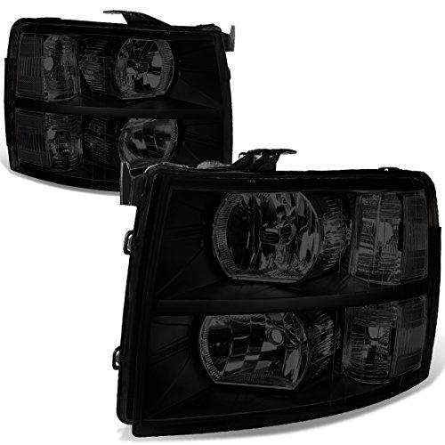 【並行輸入品】DNA Motoring HL OH CSIL07 BK SM CL1 スモークレンズヘッドライト 07 13 シルバラード DNの画像