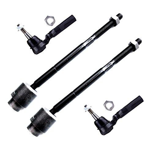 SCITOO 4pcs Front Suspension Kit Inner Tie Rod End Outer Tie Rod 並行輸入品の画像