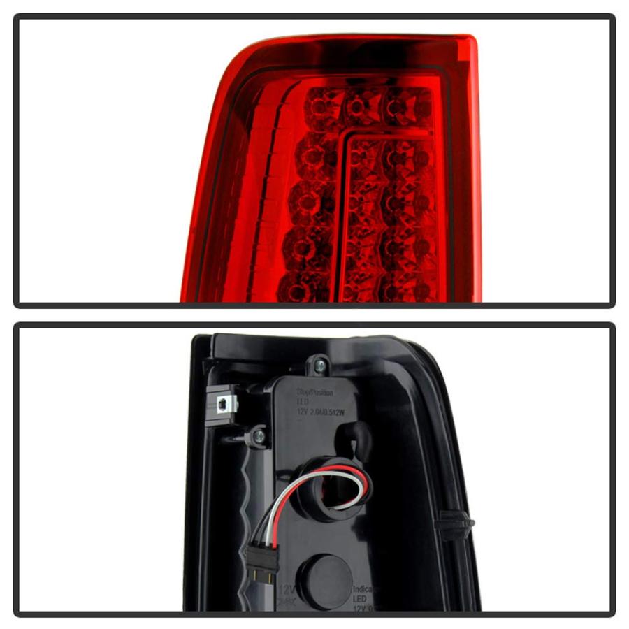 ACANII   1999 2002 シボレー シルバラード 1500 99 06 GMC シエラ レッド LED テールライト  並行輸入品の画像