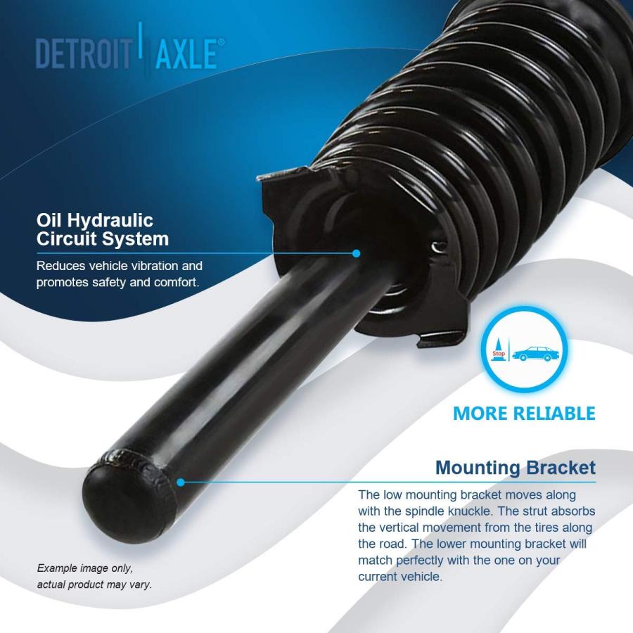 【並行輸入品】 Detroit Axle Front Struts for 1998 2002 Honda Accord 1999 2003