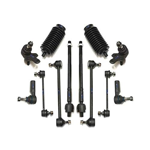 12 Pc Suspension Tie Rod Linkages Front & Rear Sway Bar Links Lo 並行輸入品