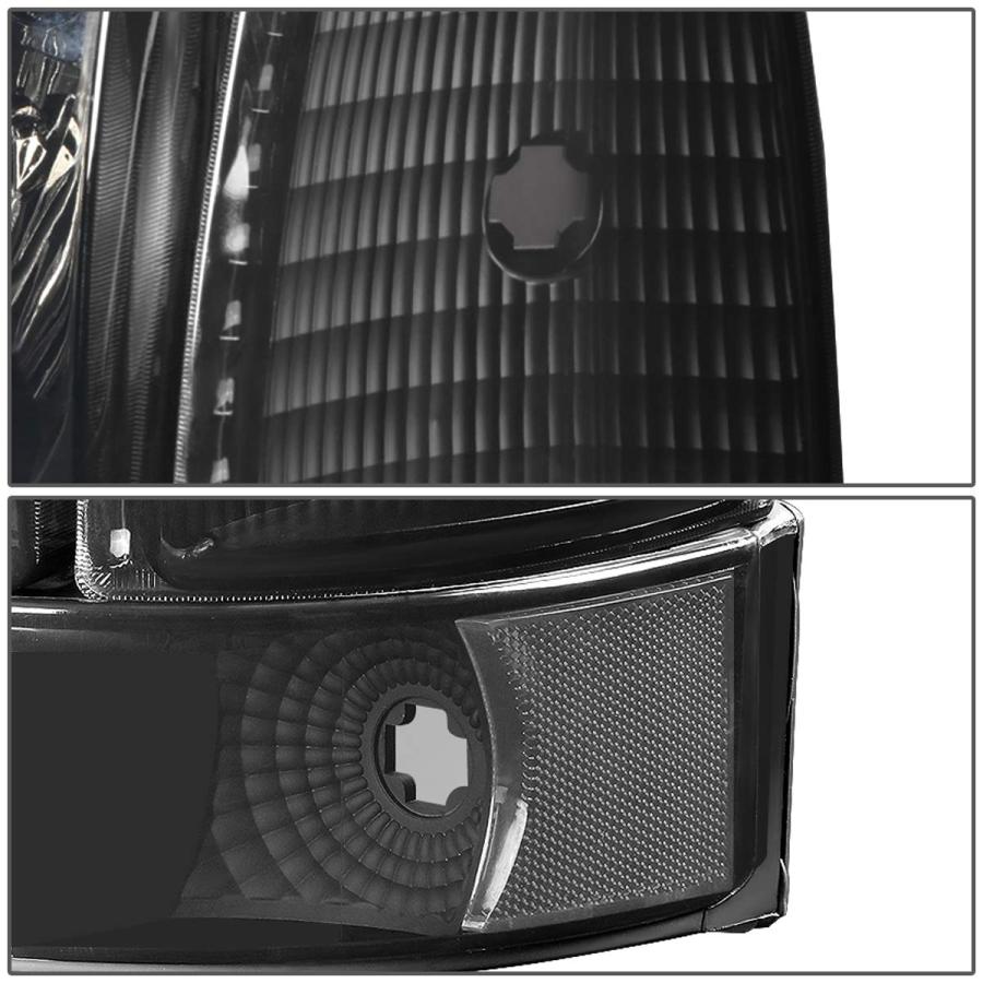 【並行輸入品】DNA MOTORING HL OH F15092 6P BK SM 6個ヘッドライト+バンパー/コーナーランプ [92 96フォ_9