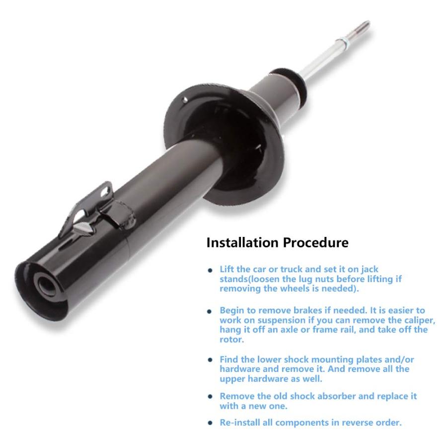 Shocks Struts,ECCPP Front Pair Shock Strut Absorbers Kits Compat 並行輸入品の画像