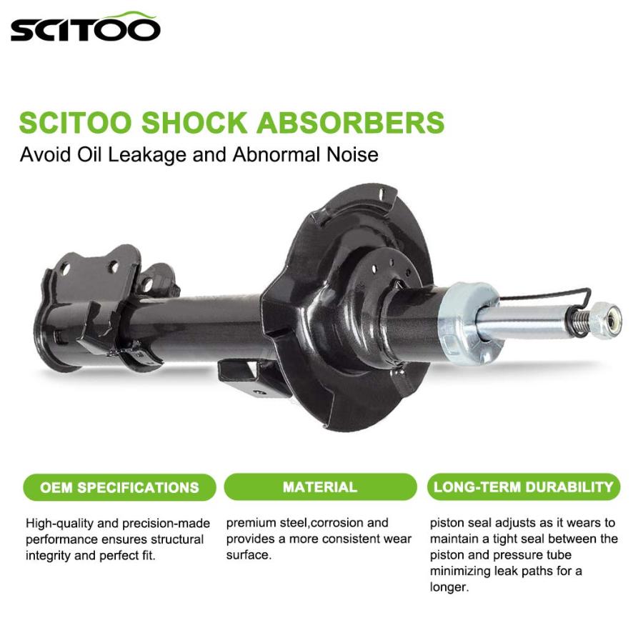 SCITOO フロントショック2個セット ショックとストラット フォードエスケープ用 01 02 03 04 05 06 07 0 並行輸入品の画像