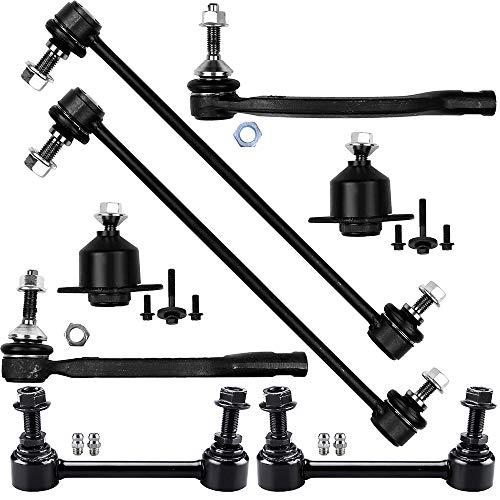SCITOO 8pcs Front Suspension Kit Outer Tie Rod End fit 2001 2009 並行輸入品_1