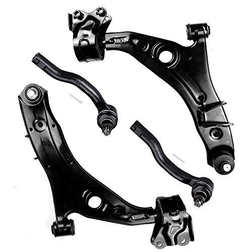 SCITOO 4pcs Front Suspension Kit Lower Control Arm Outer Tie Rod 並行輸入品