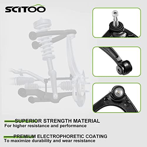 SCITOO 8pcs Suspension Kit Front Lower Control Arms Lower Ball J 並行輸入品の画像
