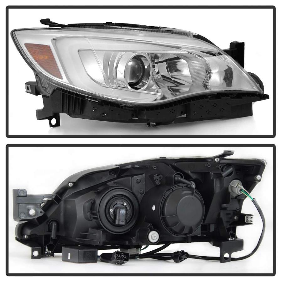ACANII [ハロゲンモデル] 2008 2014 スバル インプレッサ WRX クローム スイッチバック LED DRL 並行輸入品