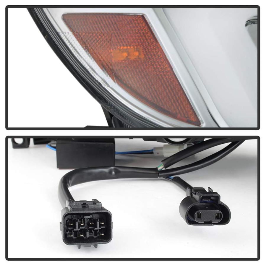 ACANII [ハロゲンモデル] 2008 2014 スバル インプレッサ WRX クローム スイッチバック LED DRL 並行輸入品