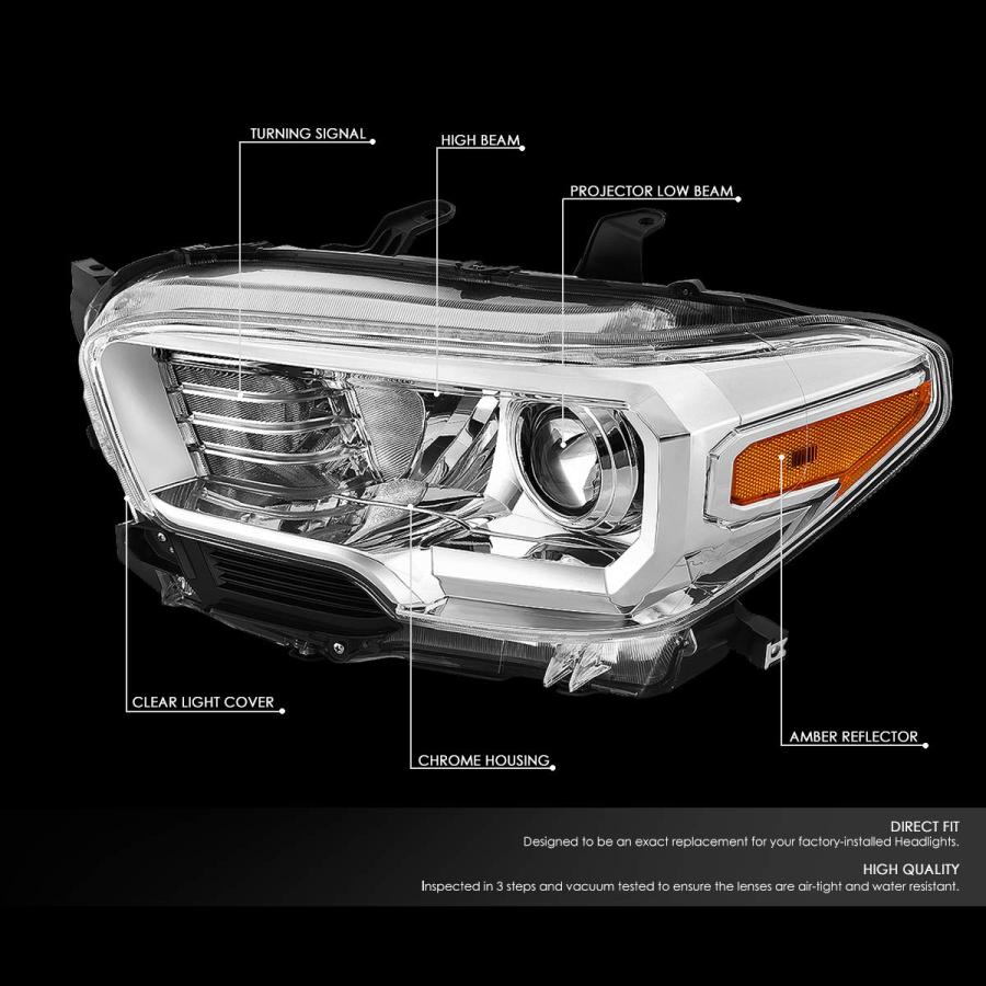 Auto Dynasty Headlights Assembly Compatible with 2016 2020 Toyot 並行輸入品_3