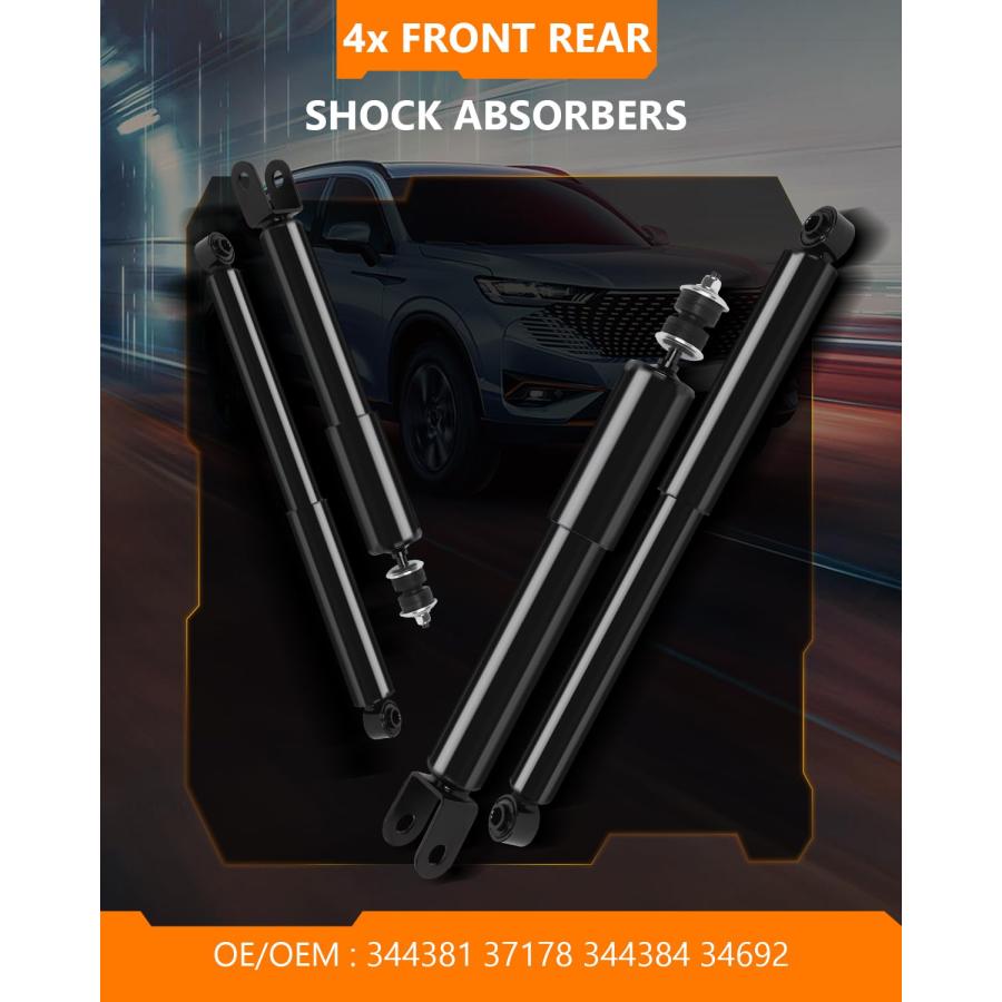 OCPTY フロントリアショックアブソーバーストラット 4個セット 4384。 34692オートショック。 Shocks,OCPT 並行輸入品の画像