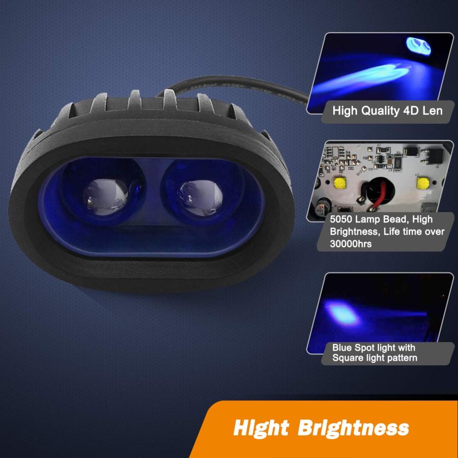 20W Forklift Blue Safety Light Warehouse Forklift Lights Safe Wa 並行輸入品の画像