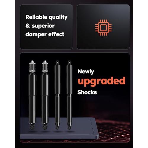 【並行輸入品】 Front Rear Auto Shocks Set, cciyu 4 x Struts Shock Absorbers Fitの画像