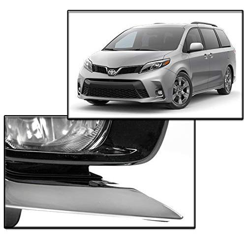 ZMAUTOPARTS Bumper Driving Fog Lights Lamps Chrome Compatible wi 並行輸入品の画像