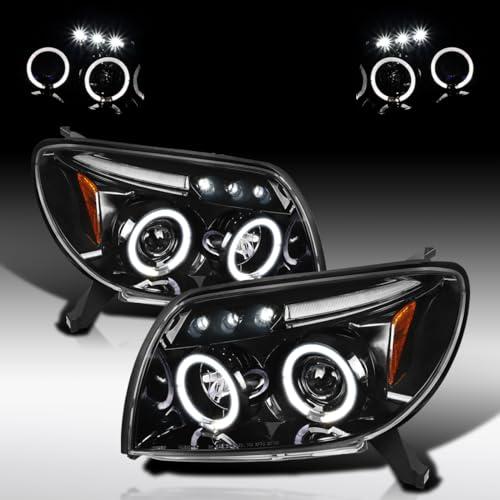 Autozensation 2003 2005 トヨタ 4Runner LED デュアルヘイロー プロジェクターヘッドライト ジェ 並行輸入品の画像